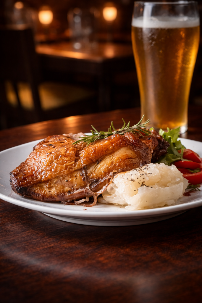 Pollo Ahumado al Romero smoked chicken at La Habanera Cuban restaurant in Tay Ho Hanoi